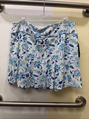Cabana Life Blue Floral Skort